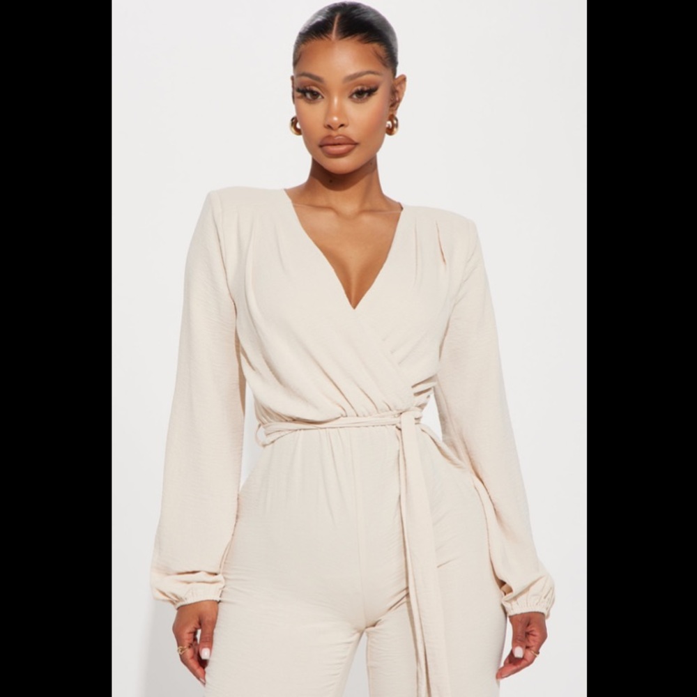 Oatmeal Jumpsuit - Picture 2 of 6